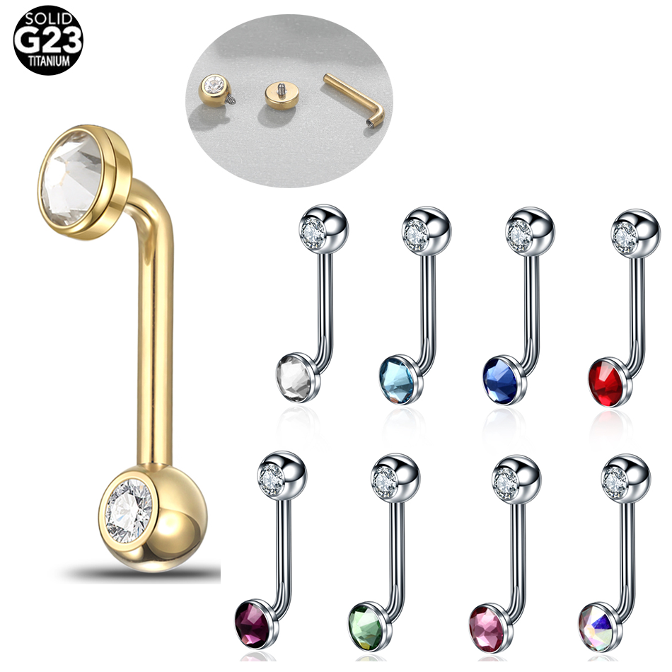 Christina Jewelry & Watches Marguerite Ørestik Forgyldt Sølv - Piercing en Titane Coloré pour Capuche