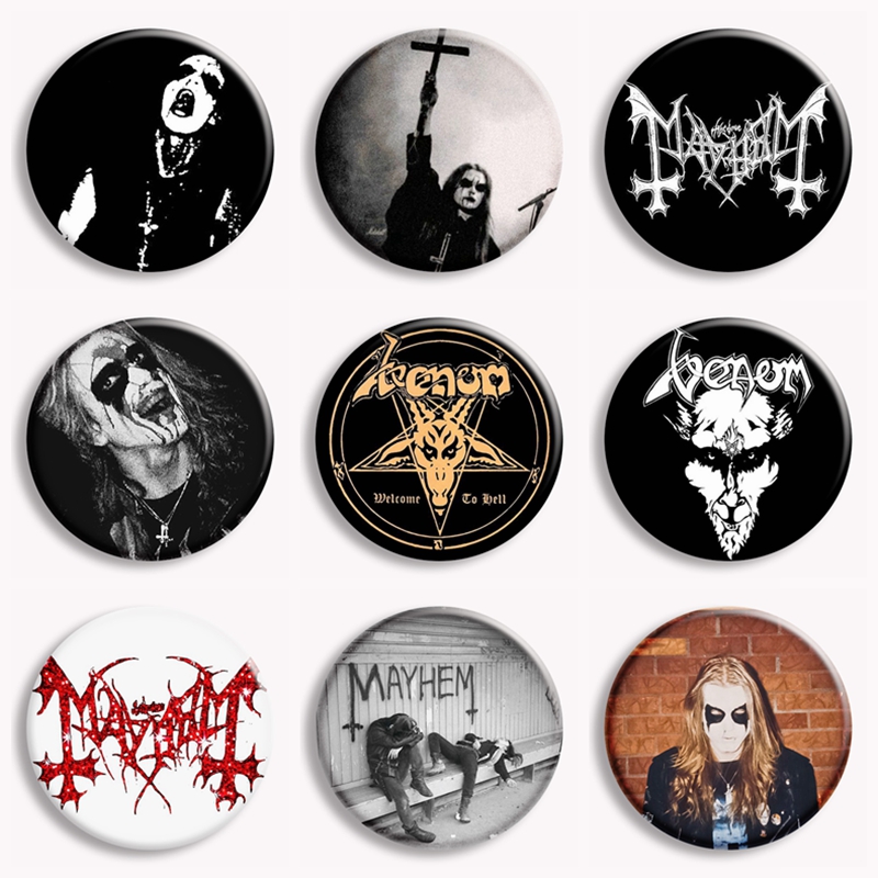 Vintage Brooch Pin - Rock Mayhem – broche à bouton