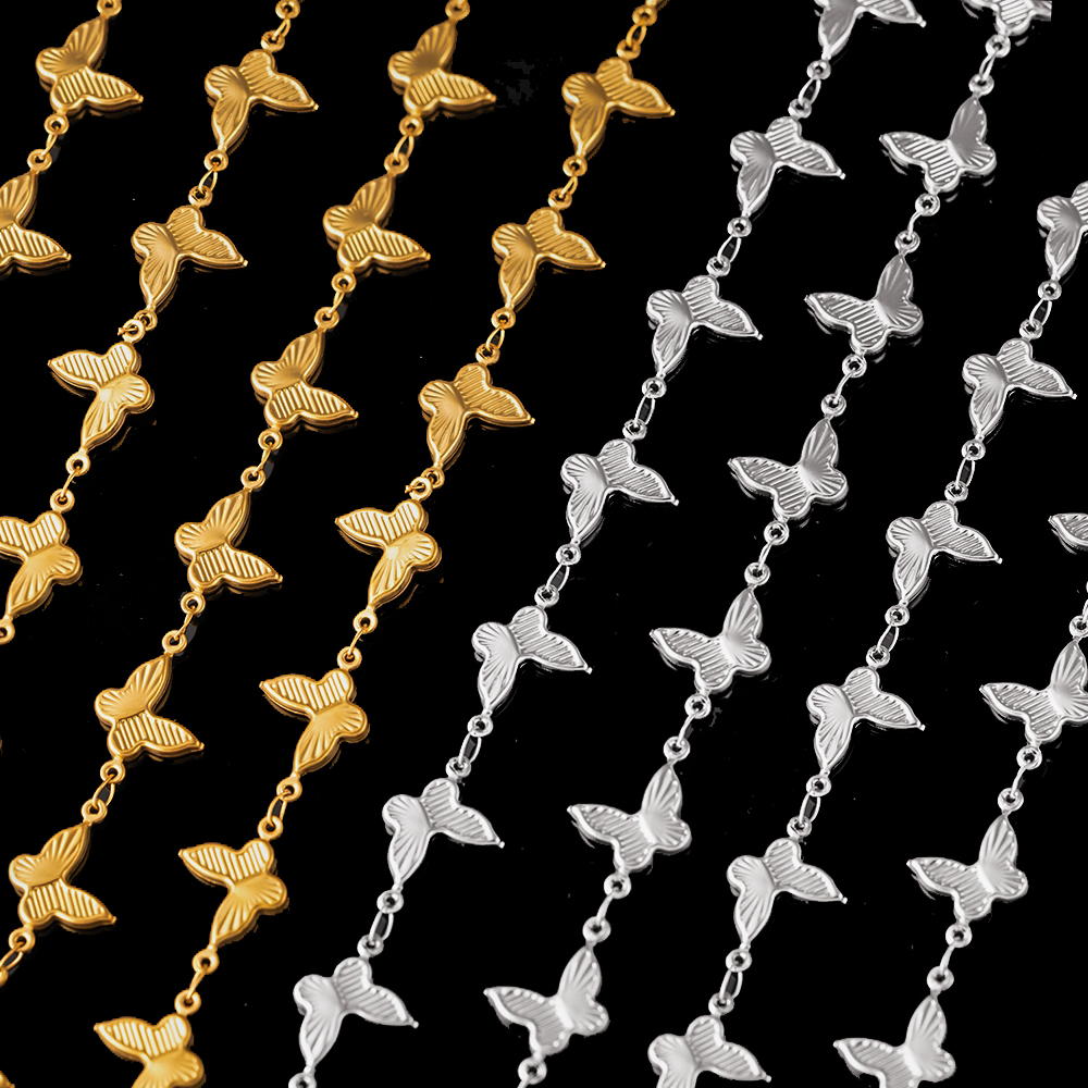 Anklet Foot Chain - Chaîne à maillons à breloque papillon