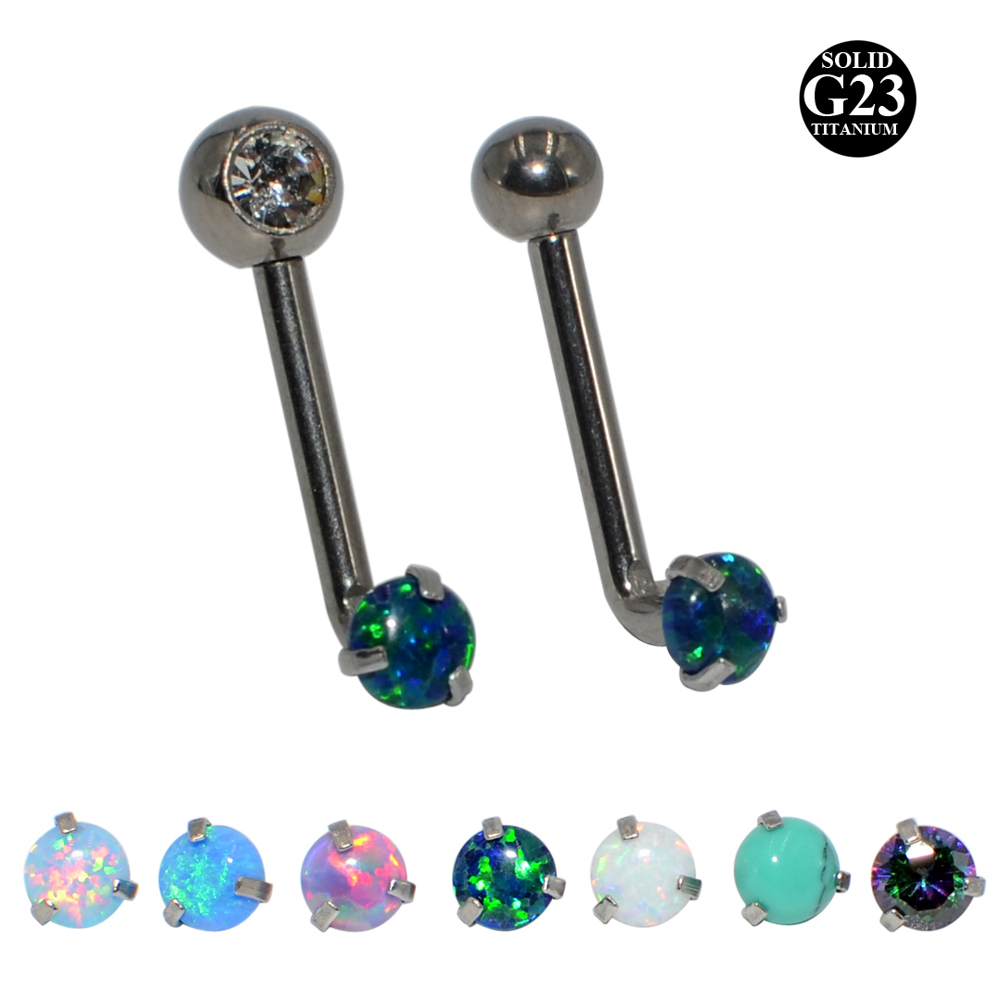 Christina Jewelry & Watches Marguerite Ørestik Forgyldt Sølv - Piercing à capuche verticale en titane,