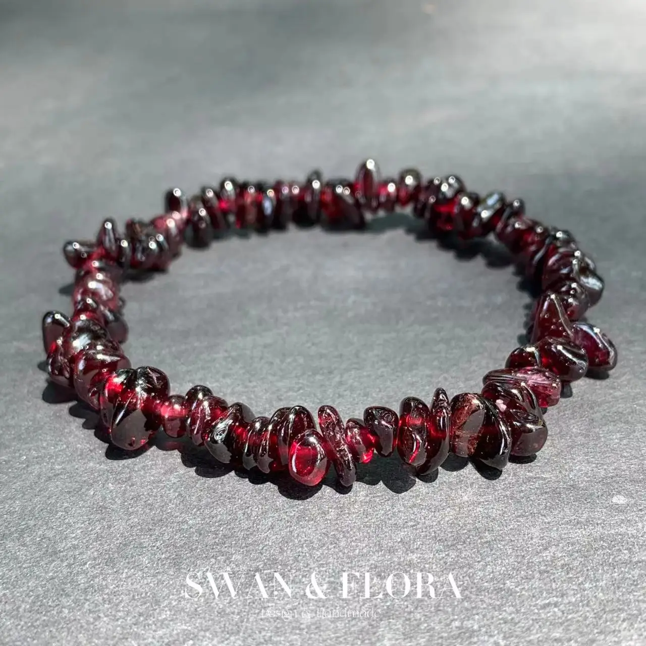Gemstone Bracelet Healing - Bracelet grenat naturel pour femme, bijoux
