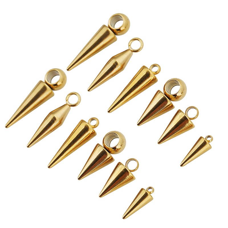 Moon Star Earrings - 10 pièces en acier inoxydable cône