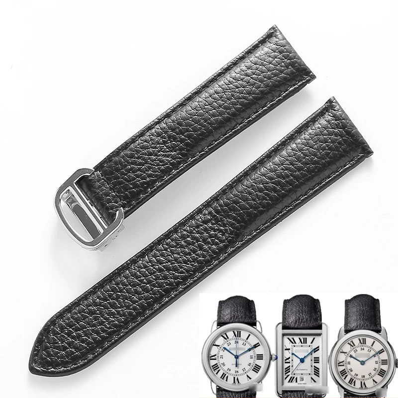 Cartier Watch Tank - Bracelet de montre en cuir véritable