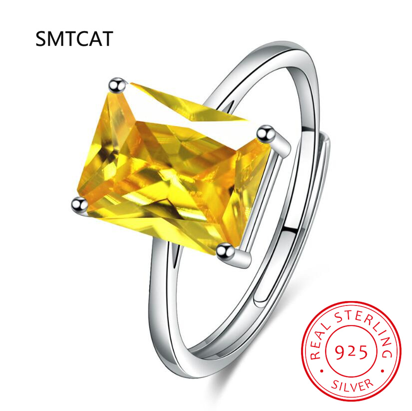 Birthstone Ring Set - Bagues géométriques en argent Sterling 925