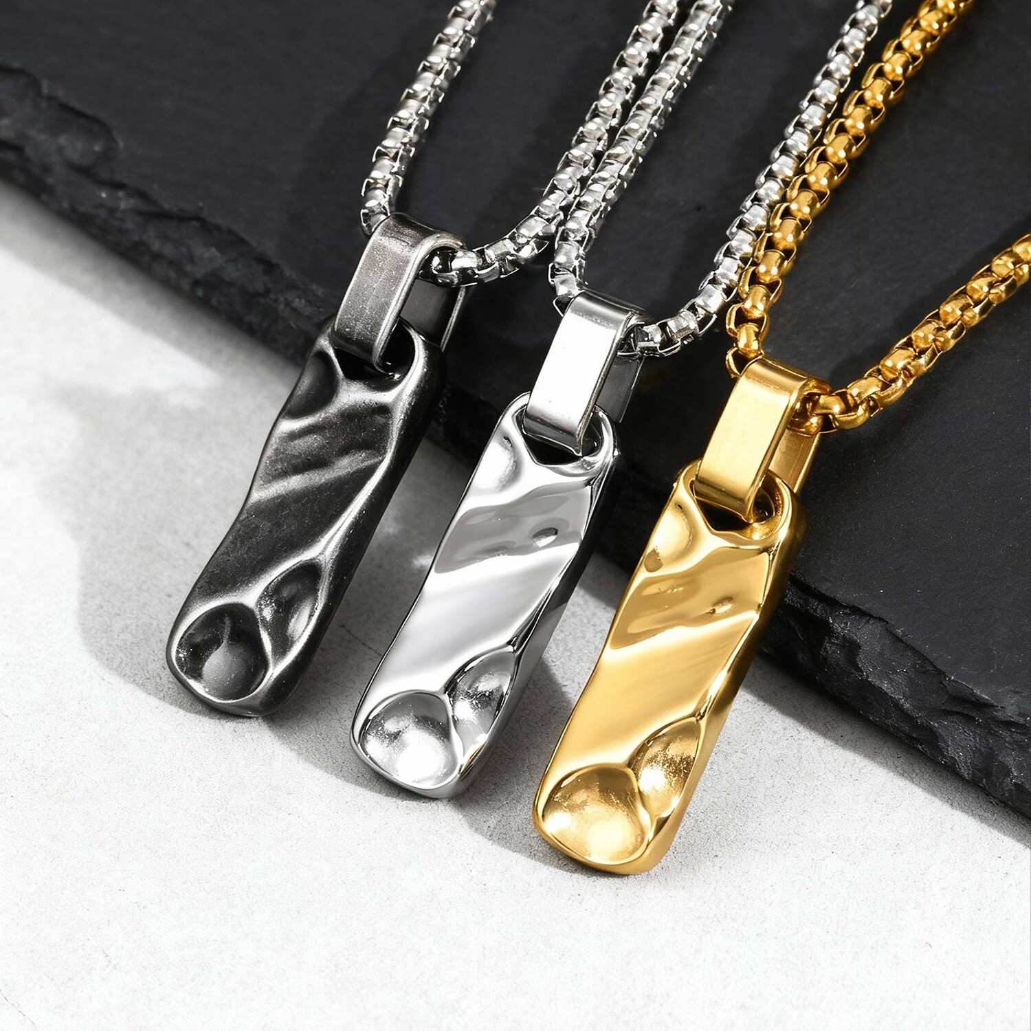 Mens Dog Tag Necklace - Petits colliers avec pendentif Dogtag pour