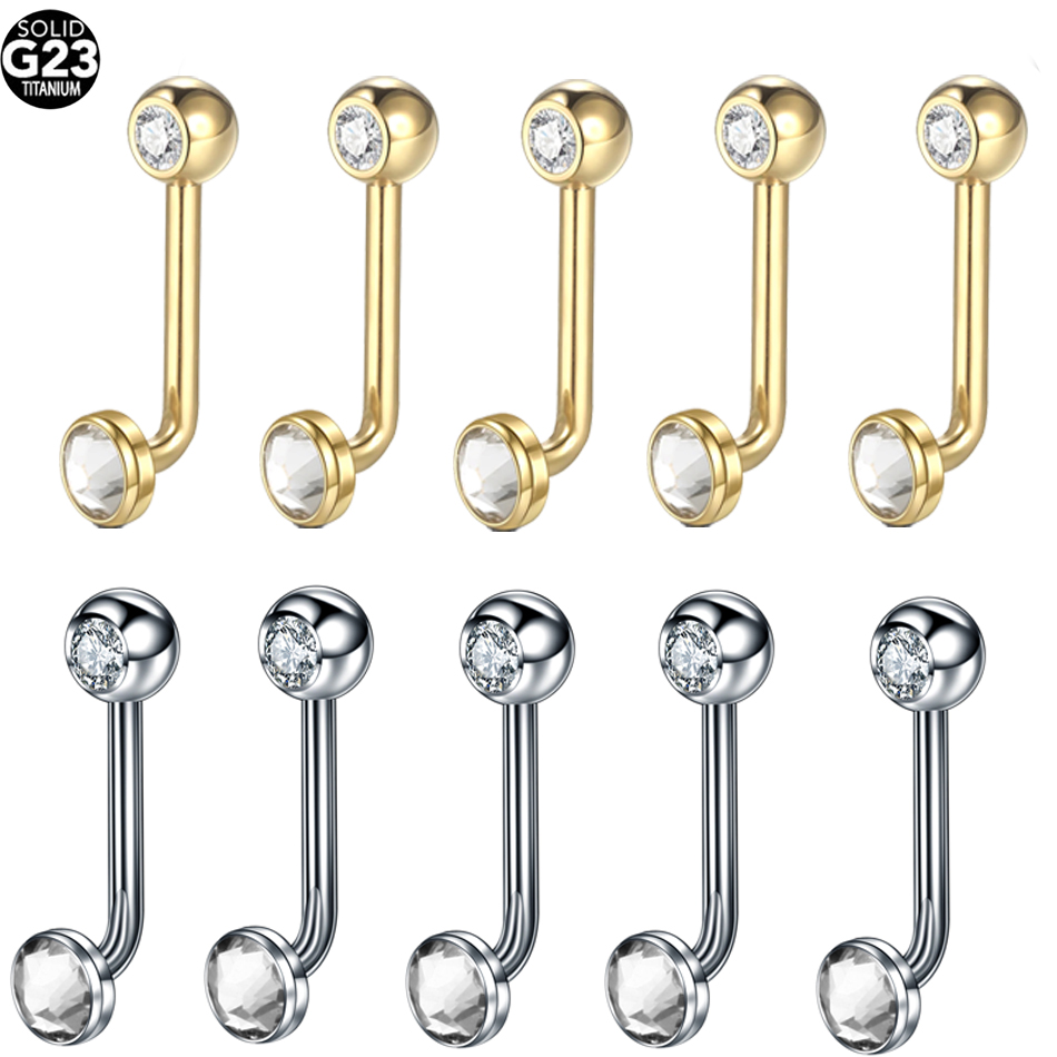 Christina Jewelry & Watches Marguerite Ørestik Forgyldt Sølv - Lot de 5 Piercings de Nombril