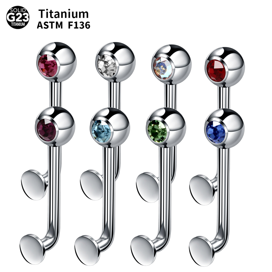 Christina Jewelry & Watches Marguerite Ørestik Forgyldt Sølv - 1PC nombril anneaux Piercing titane Christina