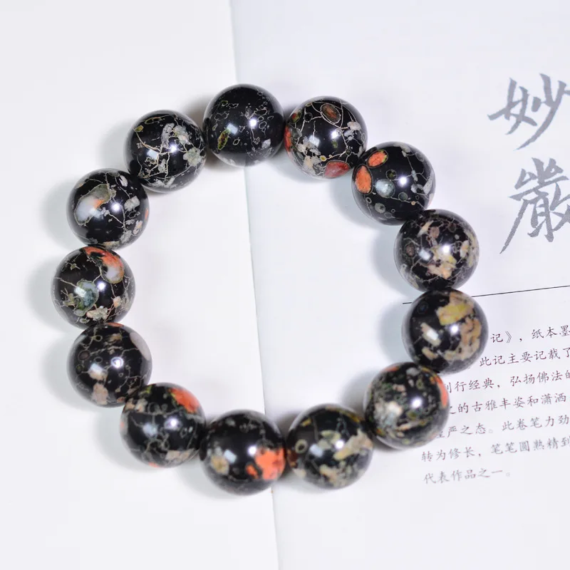Gemstone Bracelet Healing - Pierre naturelle fleur de prunier Jade