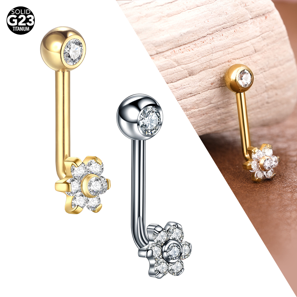 Christina Jewelry & Watches Marguerite Ørestik Forgyldt Sølv - Piercings de Capuche Verticale pour Homme