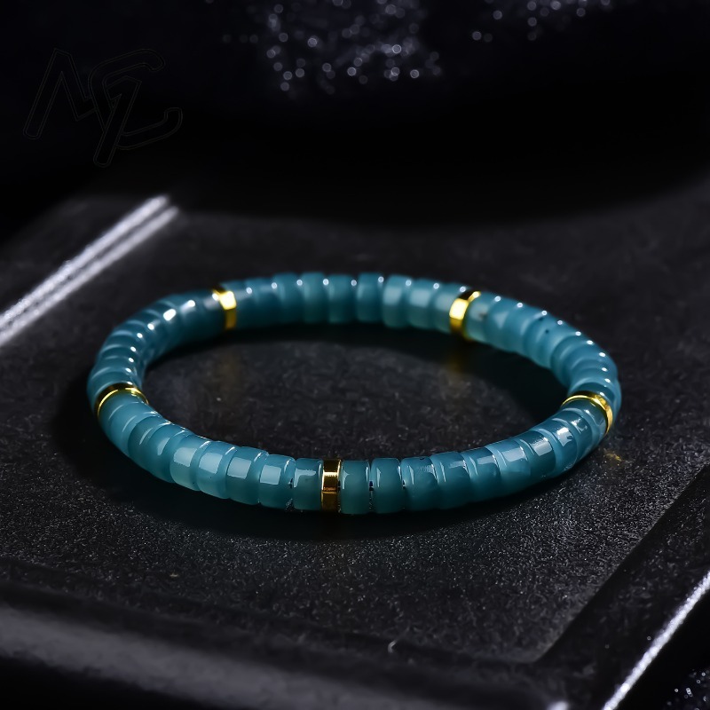 Jewelry & Watches Ltd - Bracelet de perles d'abacus en jadéite