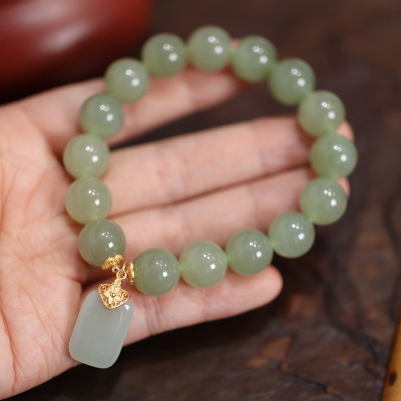 Gemstone Bracelet Healing - Bracelet en perles de jade naturel