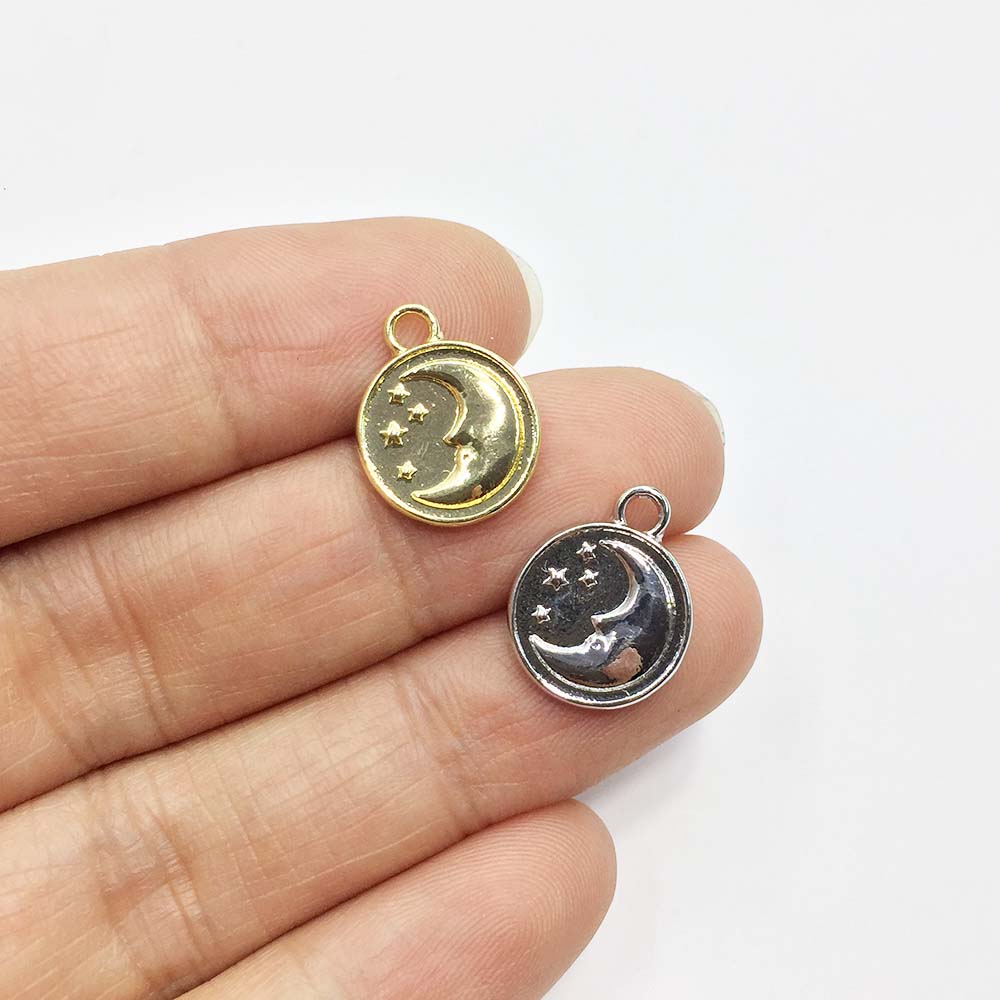 Moon Star Earrings - Eruifa 20 pièces 12mm lune étoile