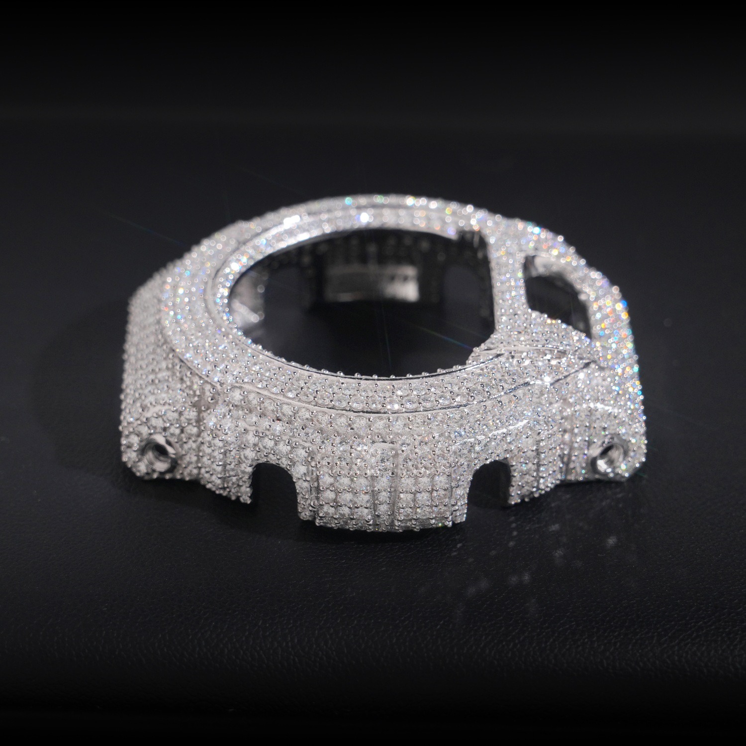 Jewelry Watches Silver - Boîtier de montre Hip Hop Bling