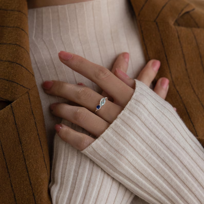 DOREMI Bague en Acier Inoxydab - Birthstone Ring Set avis et prix