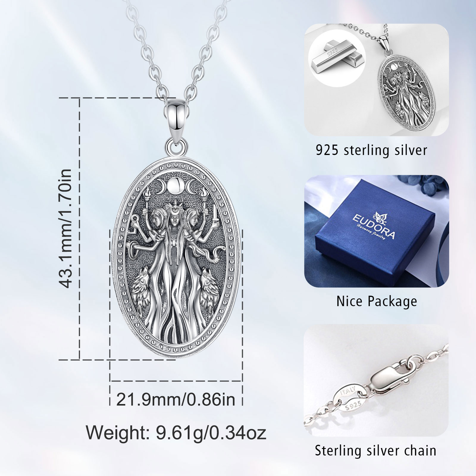 Eudora-Collier de Déesse Tripl - Mens Dog Tag Necklace avis et prix
