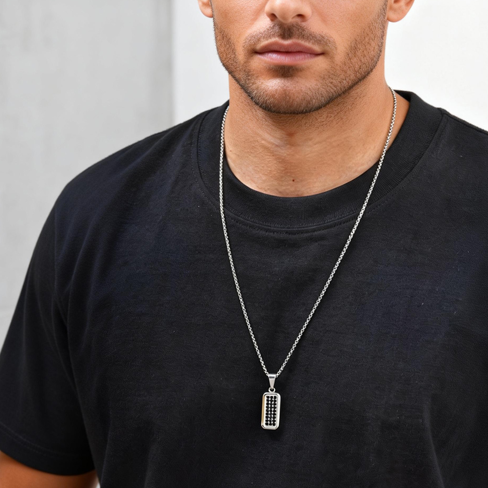 Collier personnalisé avec pend - Mens Dog Tag Necklace avis et prix