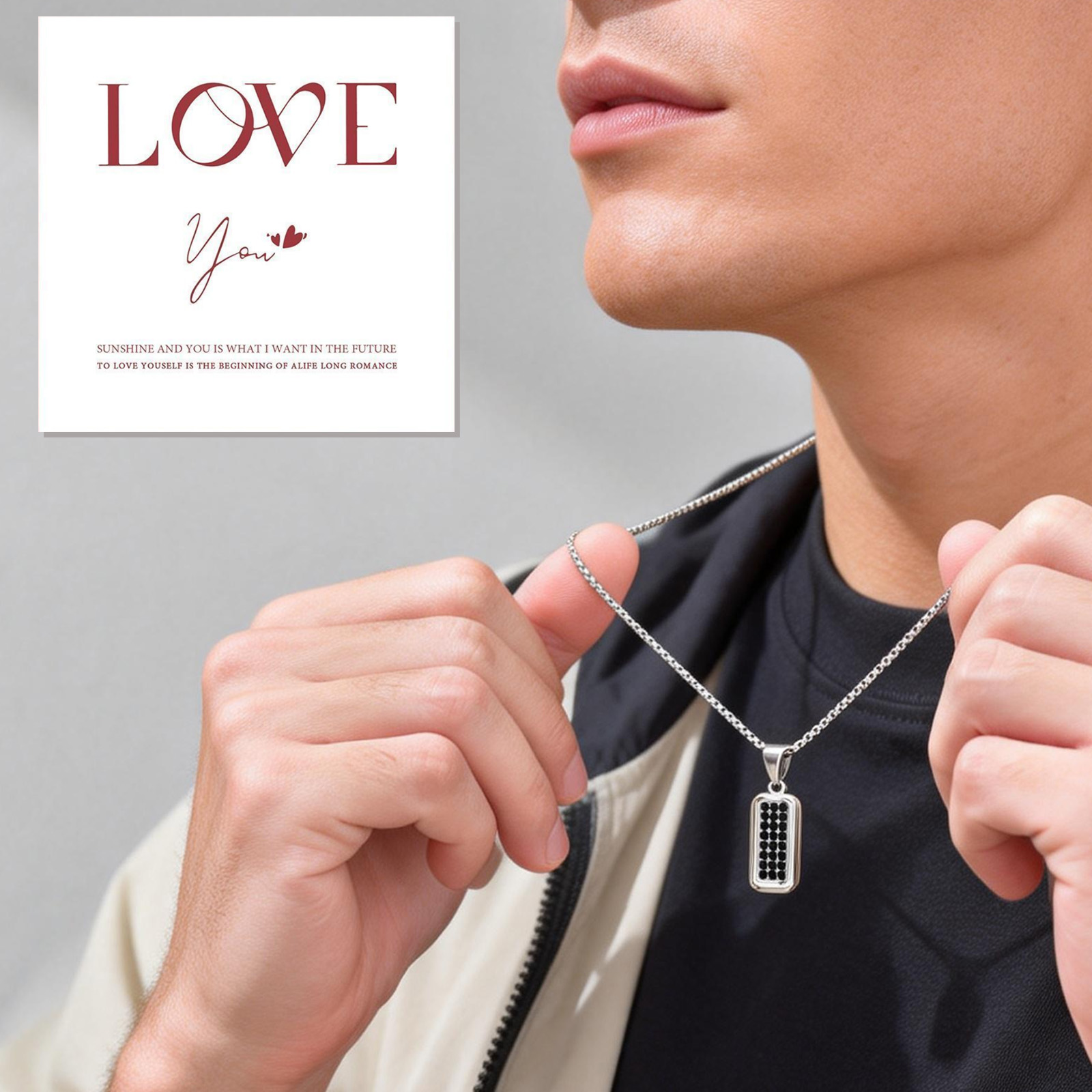 Collier personnalisé avec pend - Mens Dog Tag Necklace avis et prix