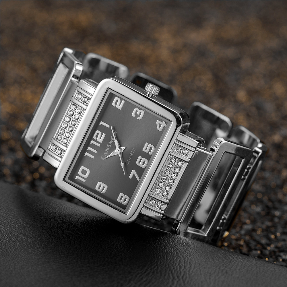 Cansnow Rectangle dames montre - Jewelry Watches Silver avis et prix