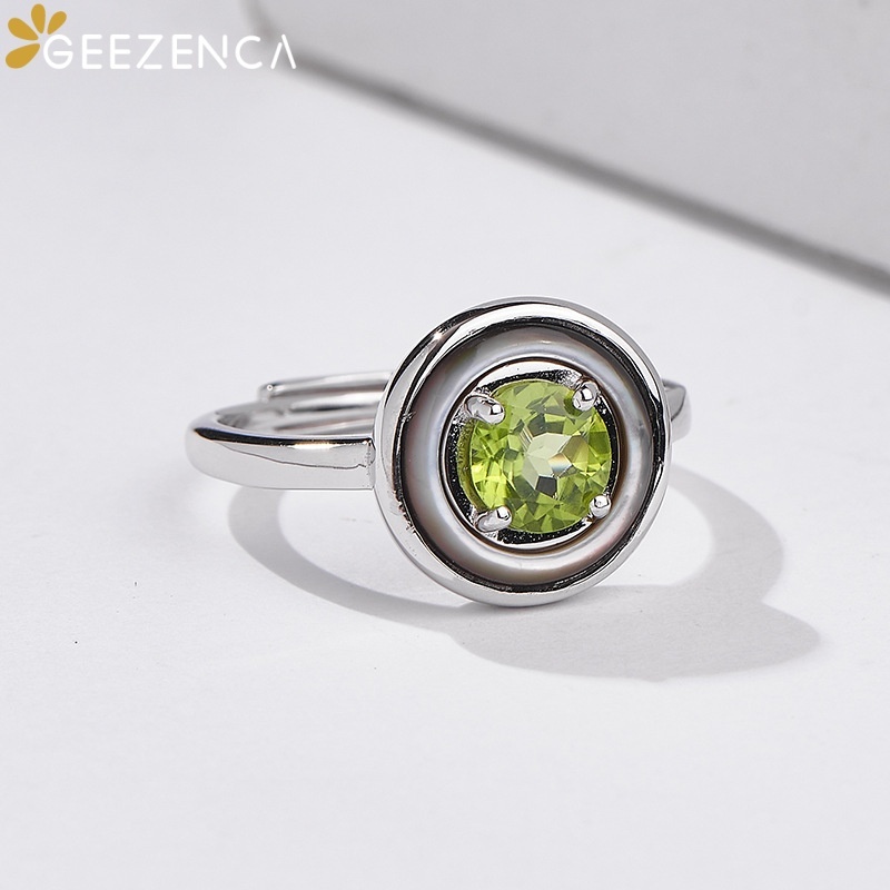 GEEZENCA Bague ouverte ronde e - Birthstone Ring Set avis et prix