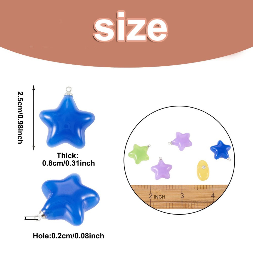 Pendentif étoile en résine lum - Moon Star Earrings avis et prix