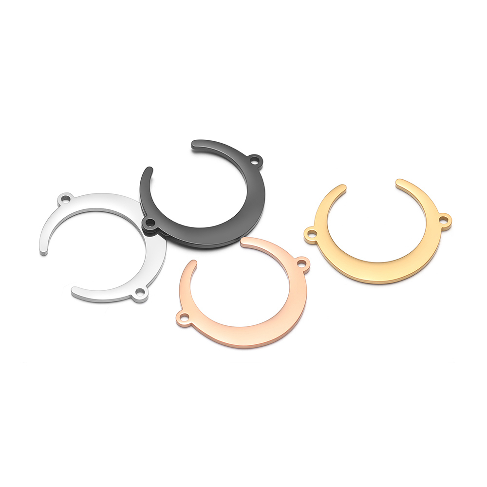 Pendentifs lune en acier inoxy - Moon Star Earrings avis et prix