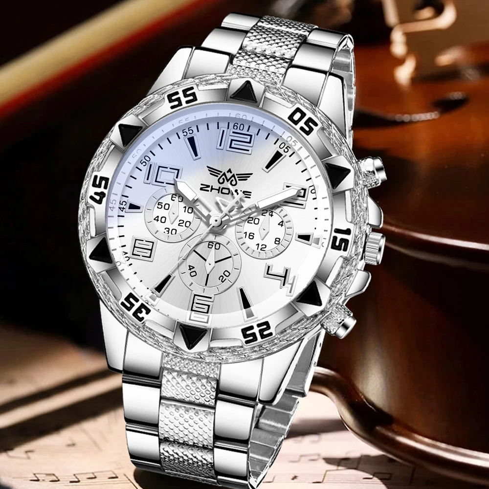 4 pièces argent hommes mode dé - Jewelry Watches Silver avis et prix