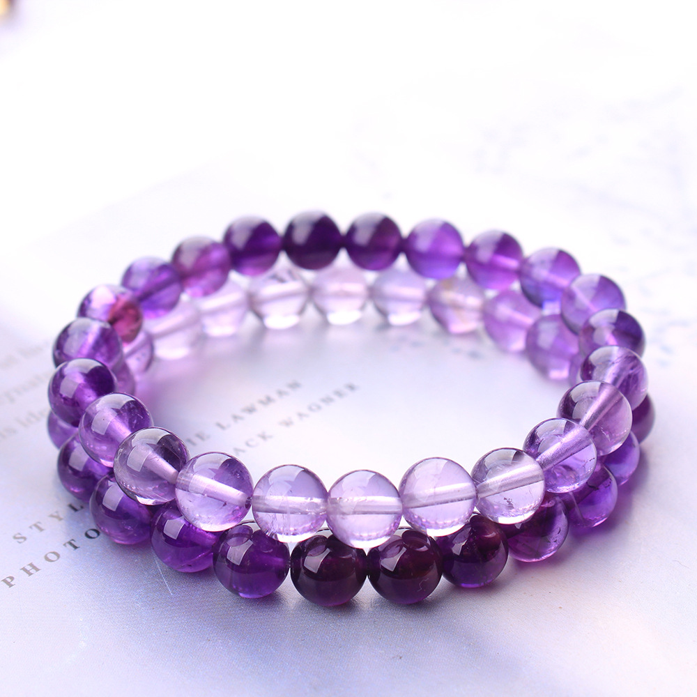 Bracelet en perles rondes de q - Gemstone Bracelet Healing avis et prix