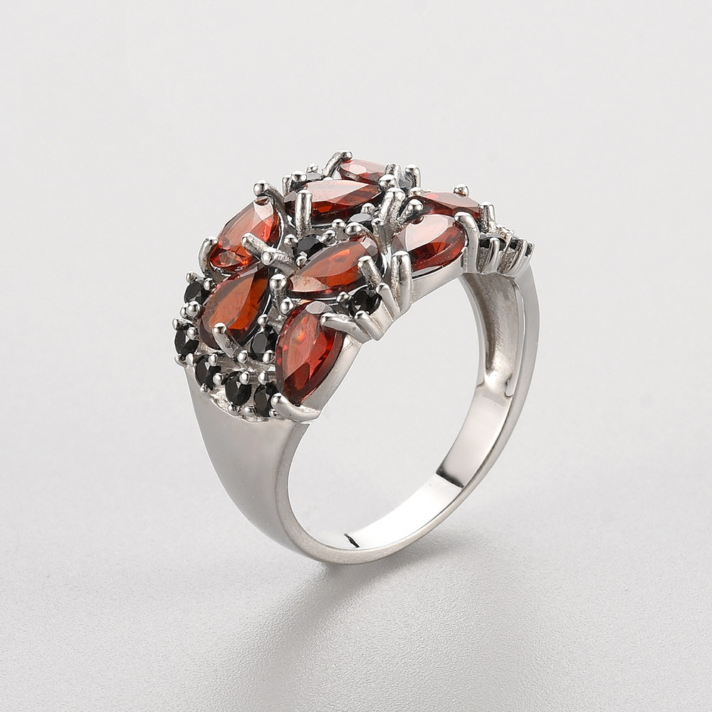 Bague en grenat naturel au des - Birthstone Ring Set avis et prix