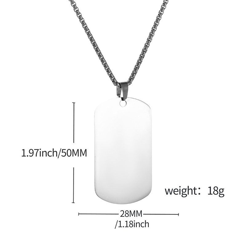 HNSP – Collier pendentif milit - Mens Dog Tag Necklace avis et prix