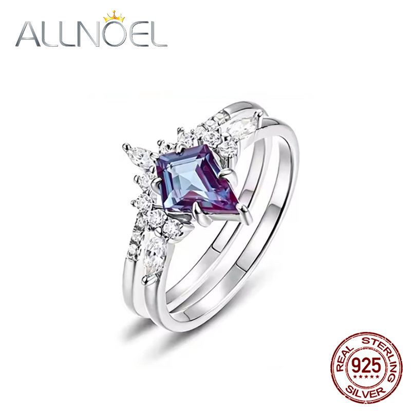 ALLNOEL-Bague en argent 925 po - Birthstone Ring Set avis et prix