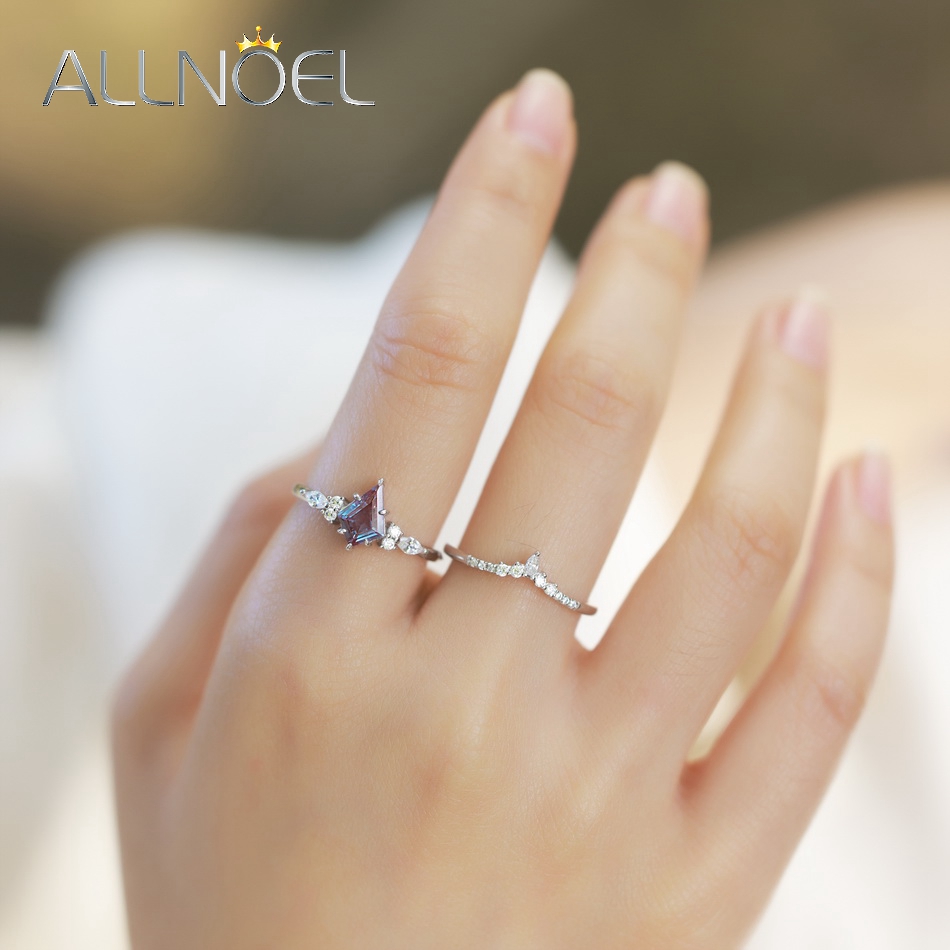 ALLNOEL-Bague en argent 925 po - Birthstone Ring Set avis et prix