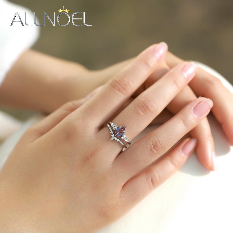 ALLNOEL-Bague en argent 925 po - Birthstone Ring Set avis et prix