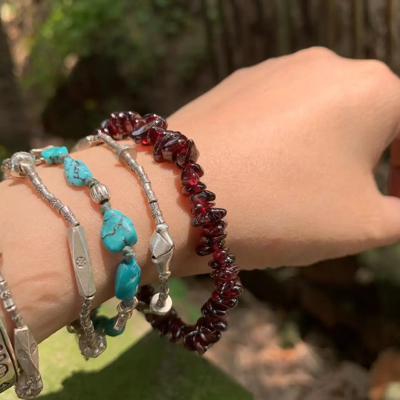 Bracelet grenat naturel pour f - Gemstone Bracelet Healing avis et prix