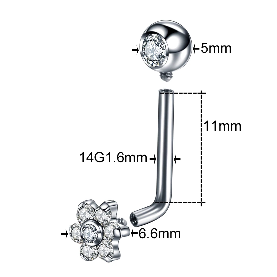 Piercing de Capuche Verticale  - Christina Jewelry & Watches Marguerite Ørestik Forgyldt Sølv avis et prix