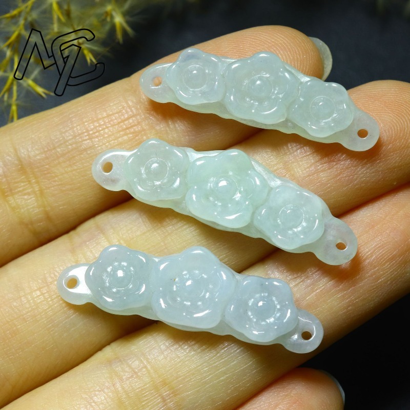 1 pièce Fleur en jadéite émera - Jewelry & Watches Ltd avis et prix
