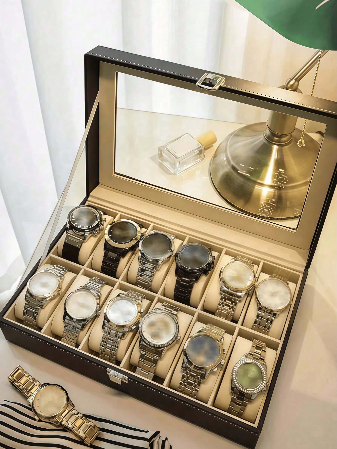 Boîte à montres en cuir avec s - Jewelry Stores Watches avis et prix