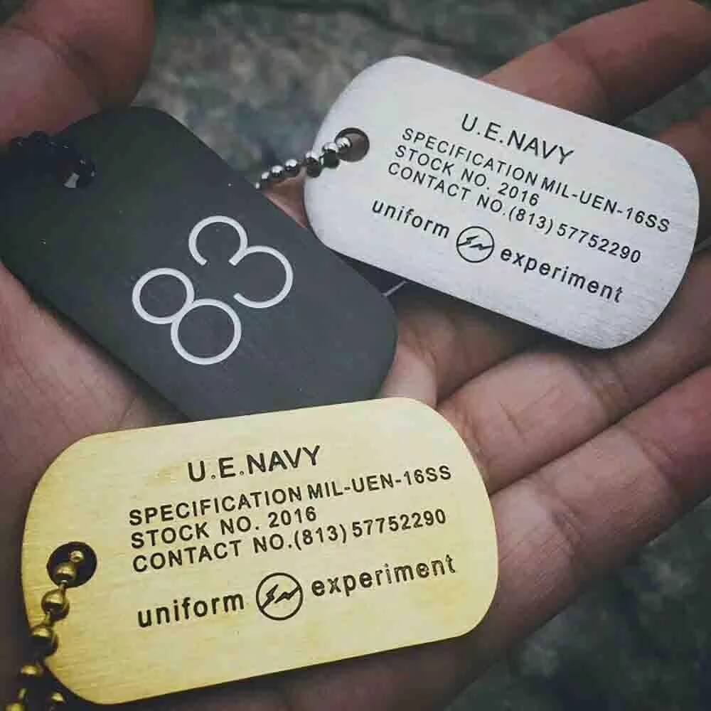 Street Hip Hop Lightning No. 8 - Mens Dog Tag Necklace avis et prix