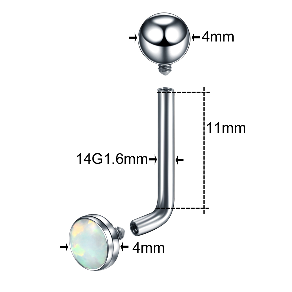 1 PC ASTM F136 titane Christin - Christina Jewelry & Watches Marguerite Ørestik Forgyldt Sølv avis et prix