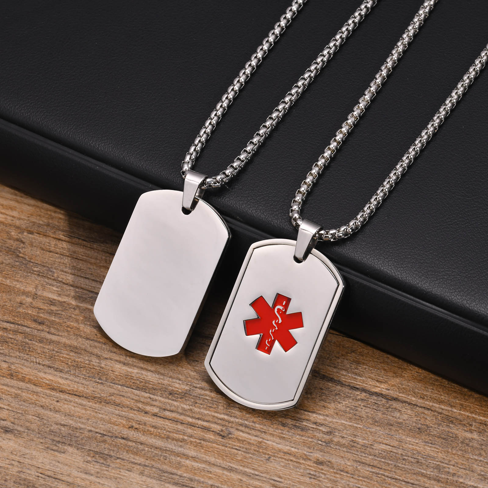Vnox-Collier médical SACID pou - Mens Dog Tag Necklace avis et prix