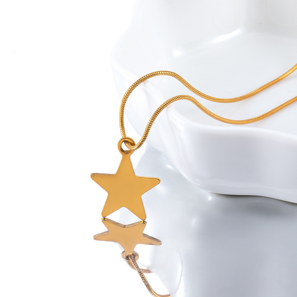 Pendentif plat étoile lune en  - Moon Star Earrings avis et prix