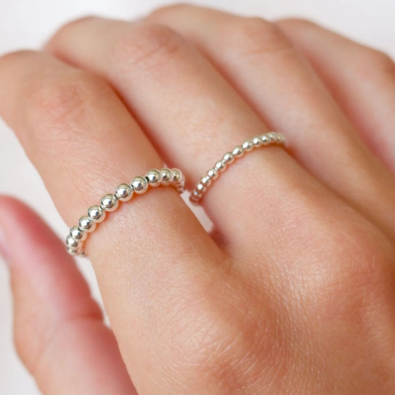 Bague en cristal avec perles e - Birthstone Ring Set avis et prix