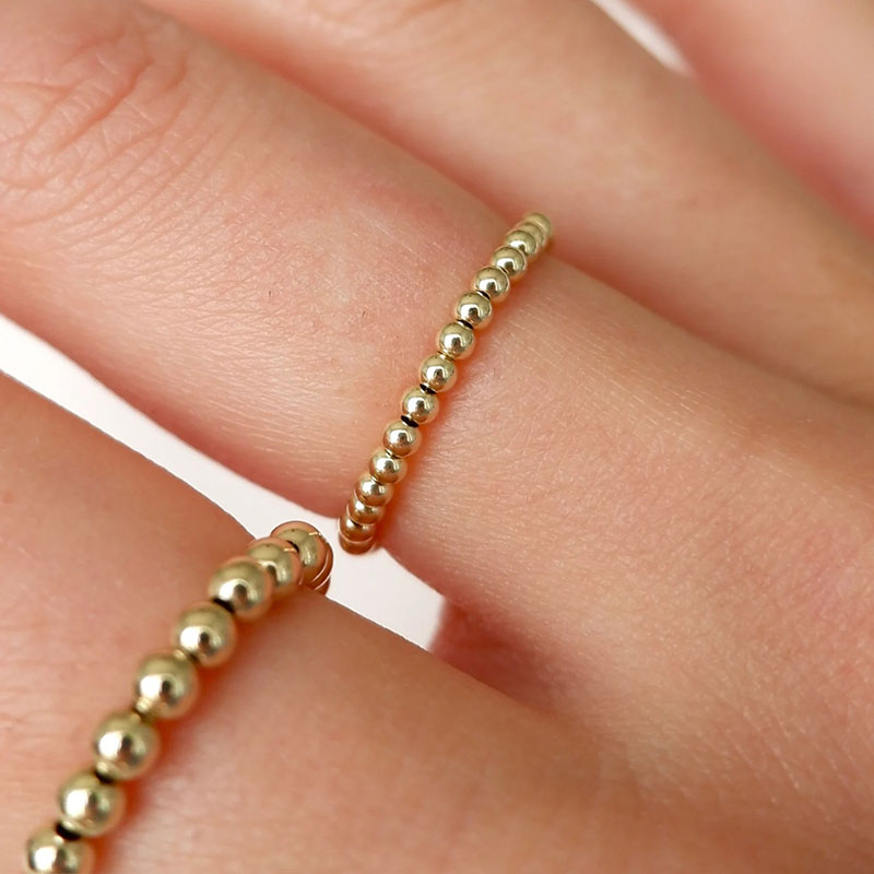 Bague en cristal avec perles e - Birthstone Ring Set avis et prix