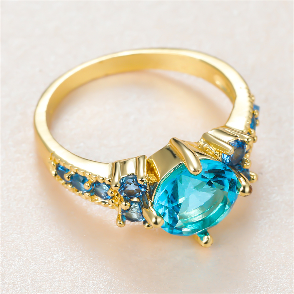 Bagues de fiançailles rondes e - Birthstone Ring Set avis et prix