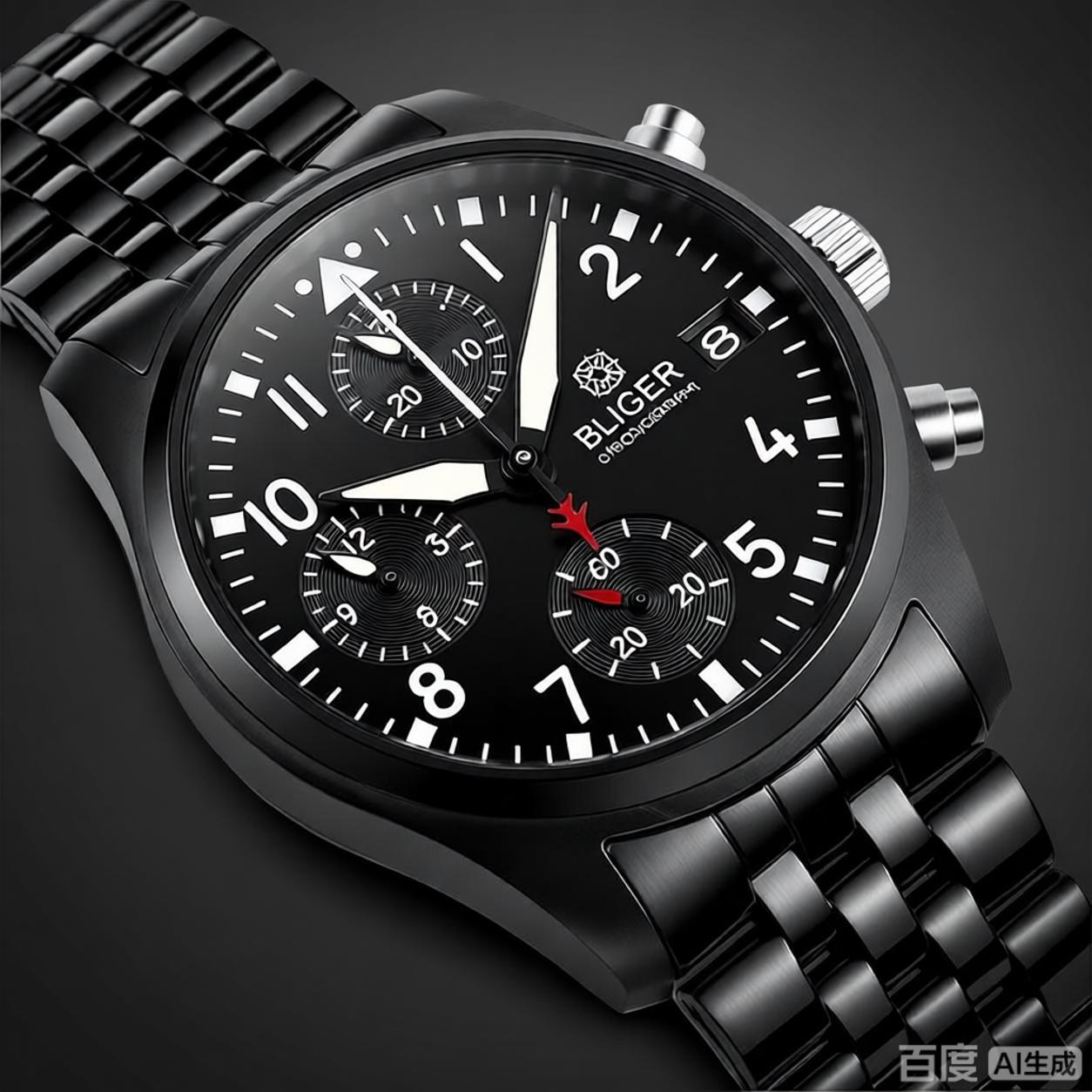 Montre chronographe à quartz B - Mens Mechanical Watch avis et prix