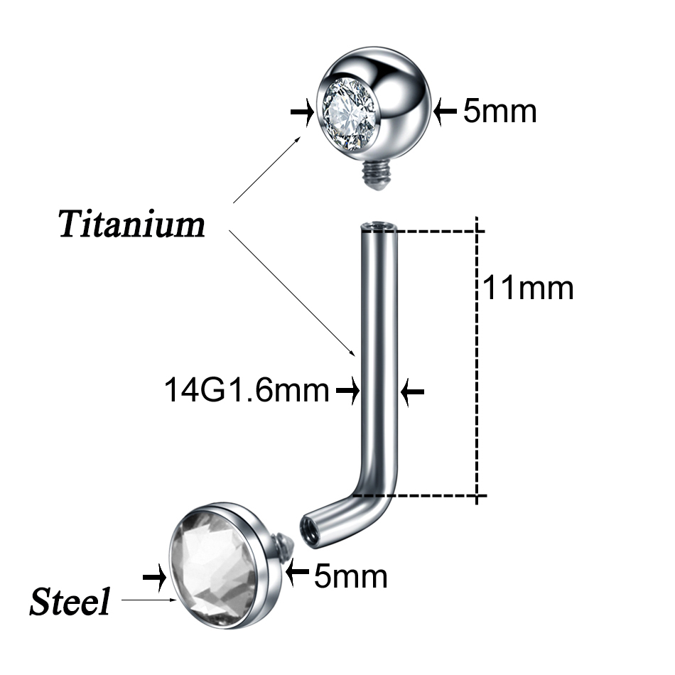 1PC G23 titane cristal Christi - Christina Jewelry & Watches Marguerite Ørestik Forgyldt Sølv avis et prix