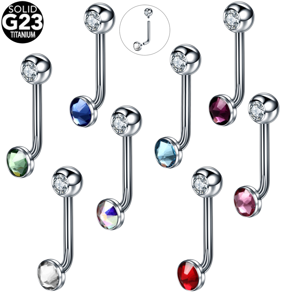 1PC G23 titane cristal Christi - Christina Jewelry & Watches Marguerite Ørestik Forgyldt Sølv avis et prix