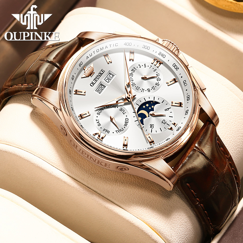 OUPINKE montres pour hommes dé - Mens Mechanical Watch avis et prix