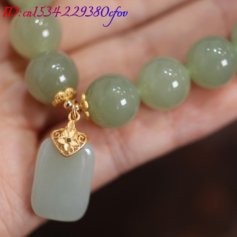 Bracelet en perles de jade nat - Gemstone Bracelet Healing avis et prix