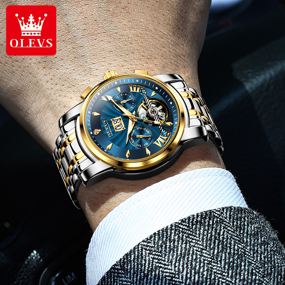 OLEVS hommes montres de luxe m - Mens Mechanical Watch avis et prix