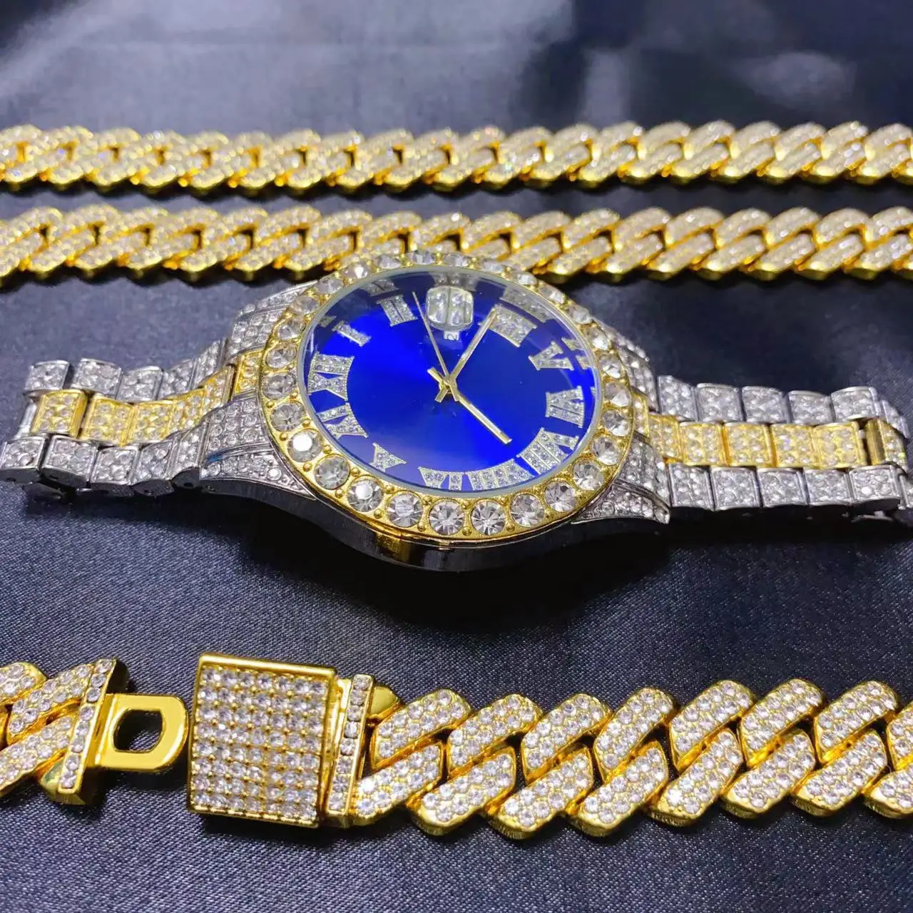 3 pièces Hip Hop calendrier mo - Icebox Jewelry Watches avis et prix